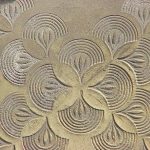 Pargeting showing saffron in Saffron Walden