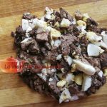 Minced poultry livers with eggs and onions